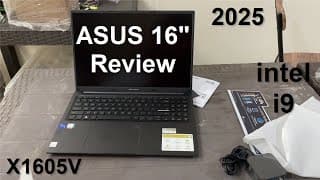 ASUS 16 Vivobook 16x Laptop intel Core i9 Review and Unboxing (2025)