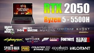 RTX 2050 + Ryzen 5 5500H : Test in 15 Games in late 2024 - Lenovo Ideapad Gaming 3