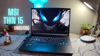 Unboxing The MSI Thin 15 Gaming Laptop with i5 13th gen and RTX 2025